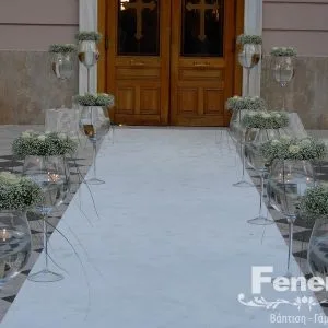 Στολισμός γάμου-σκάλες Στεφάνια Γυψοφίλης