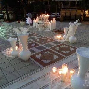 Στολισμός Γάμου Λευκός με Φτερά