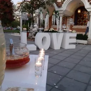 Στολισμός Γάμου τραπέζι LOVE