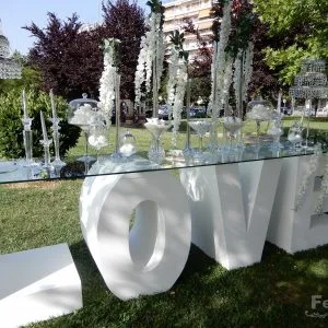 Στολισμός Γάμου τραπέζι LOVE