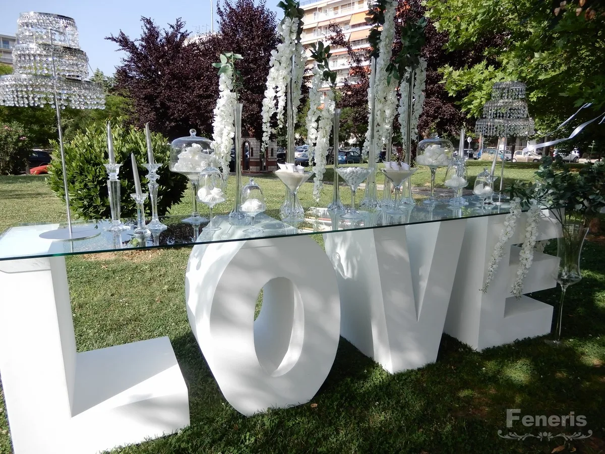 Στολισμός Γάμου τραπέζι LOVE Στολισμός Γάμου τραπέζι LOVE