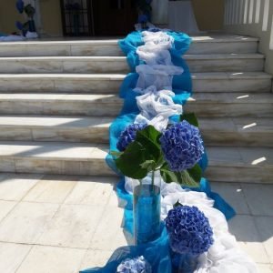 Στολισμός γάμου-σκάλες Ορτανσία